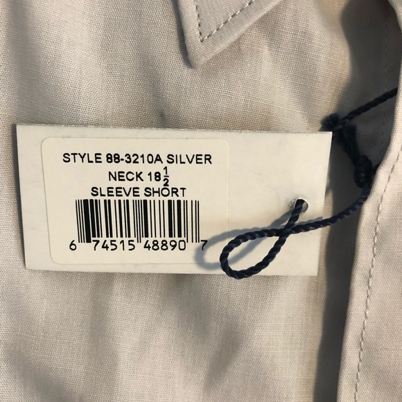 NWT Falcon Bay Comfort Collar 18.5 Big Shirt Grey - Picture 5 of 5